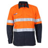 Orange-Navy - 3455 Inherent FR PPE2 2T D/N Shirt - DNC Workwear