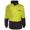 Yellow-Navy - 3423 Hi-Vis 1/2 Zip FR and HRC2 Jumper - DNC Workwear