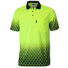 Yellow-Navy - 3551 HiVis Sublimated Metal Mesh Polo - DNC Workwear