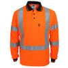 Orange - 3710 Hi-Vis X-Back and Bio-motion Taped Polo - DNC Workwear