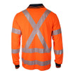 3510 HiVis Segmented Tape X Back L/S Polo - DNC Workwear