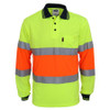 Yellow-Orange - 3709 Hi-Vis Cool-dry 2T Bio-motion D/N Polo - DNC Workwear