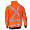 3533 HiVis Segmented Tape X Back 1/2 Zip Jumper - DNC Workwear