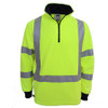 Yellow - 3730 Hi-Vis X back and Biomotion taped Polar Fleece - DNC Workwear