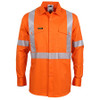 Orange - 3646 Hi-Vis Segment Taped Coolight X Back Shirt - DNC Workwear