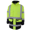 Yellow-Navy - 3962 HiVis H pattern 2T Biomotion tape jacket - DNC Workwear