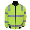 Yellow - 3769 HiVis Hoop pattern flying jacket Biomotion tape - DNC Workwear