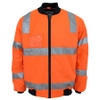 Orange - 3769 HiVis Hoop pattern flying jacket Biomotion tape - DNC Workwear