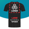 Single Colour Vinyl Heat Transfer - Large Top Back