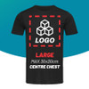 Single Colour Vinyl Heat Transfer - Large Centre Chest