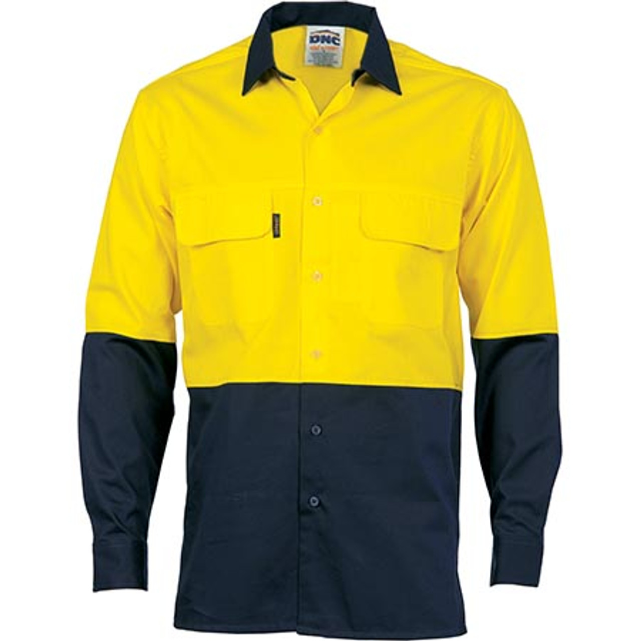 3938 - HiVis 3 Way Cool-Breeze L/S Cotton Shirt