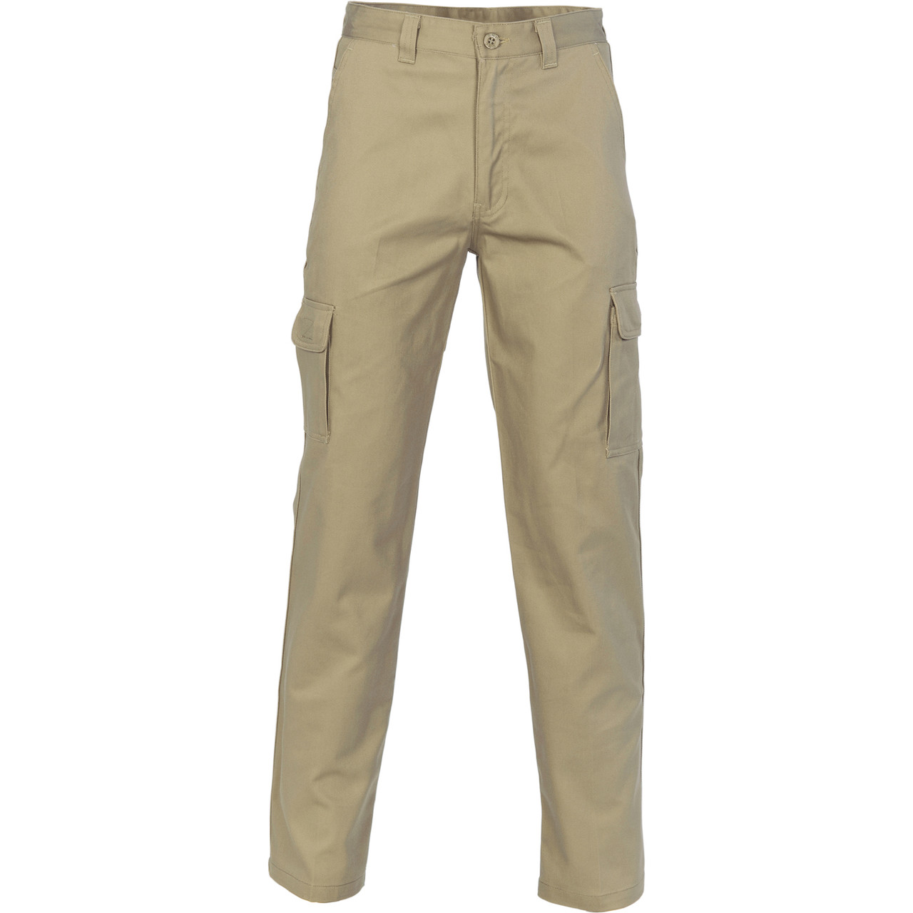 Straight Fit Organic Cotton Cargo Trousers