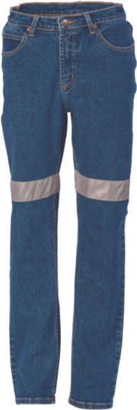3339 - Ladies Taped Denim Stretch Jeans CSR R/Tape