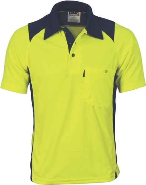 3893 - 175gsm HiVis Action Polo Shirt, S/S