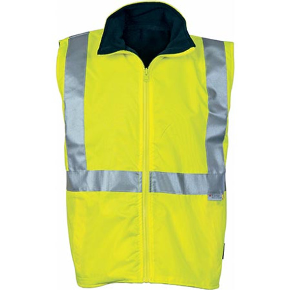 3865 - Hi Vis Reversible Vest with 3M R/Tape - Yellow/Navy