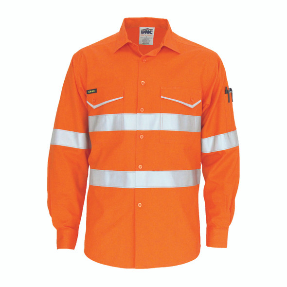 3590 - RipStop Cotton Cool Shirt with CSR Reflective Tape, L/S