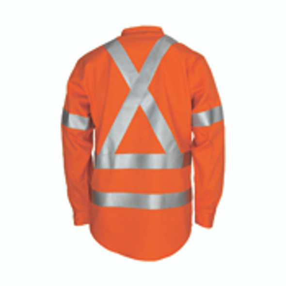 3408 - Patron saint flame retardant arc rated closed front shirt with "X" back 3M F/R R/tape - L/S