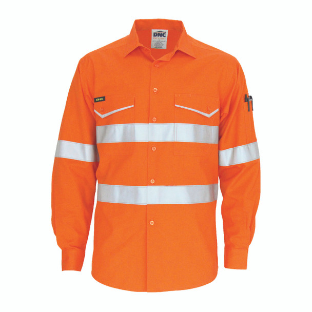3590 - RipStop Cotton Cool Shirt with CSR Reflective Tape, L/S