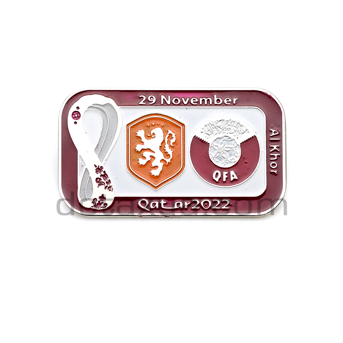 WC 2022 Qatar Match Pin Netherlands Qatar World Cup 2022 wc-2022-qatar-match-pin-netherlands-qatar-world-cup-2022