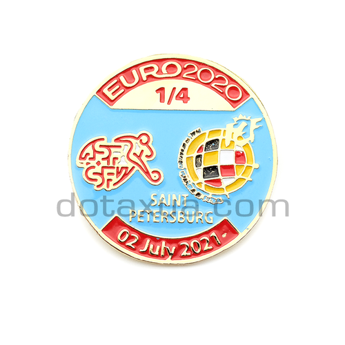 Switzerland - Spain EURO 2020 Match Pin