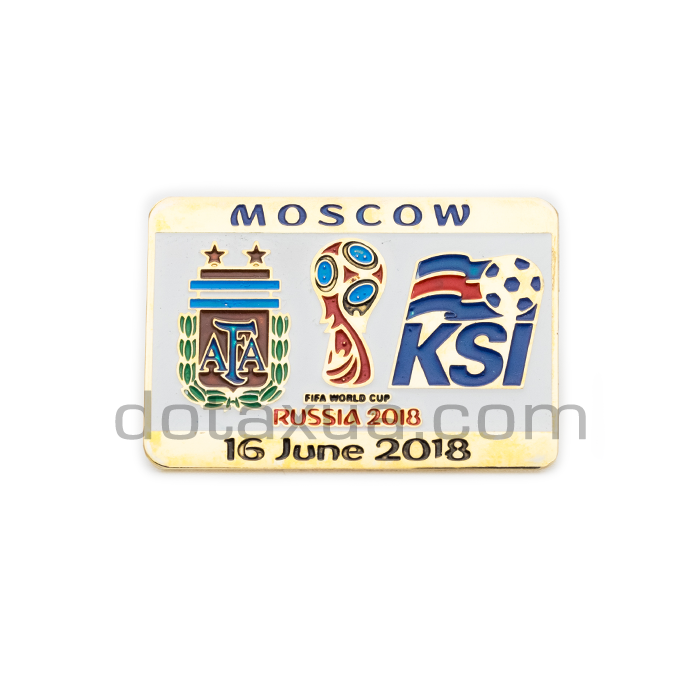 Group D Argentina - Iceland World Cup 2018 Match Pin