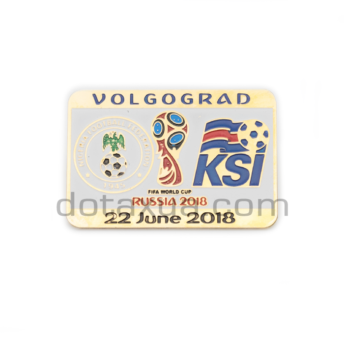 Group D Nigeria - Iceland World Cup 2018 Match Pin