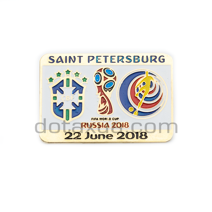 Group E Brazil - Costa-Rica World Cup 2018 Match Pin
