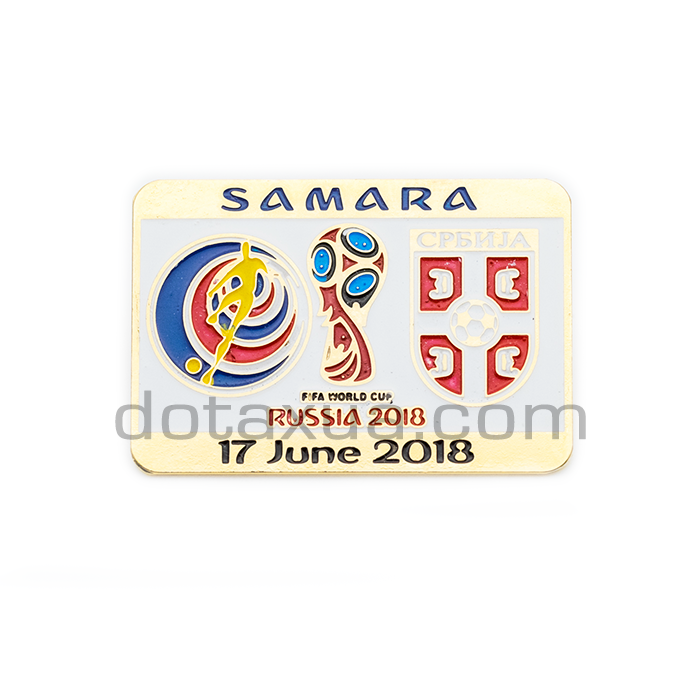 Group E Costa-Rica - Serbia World Cup 2018 Match Pin