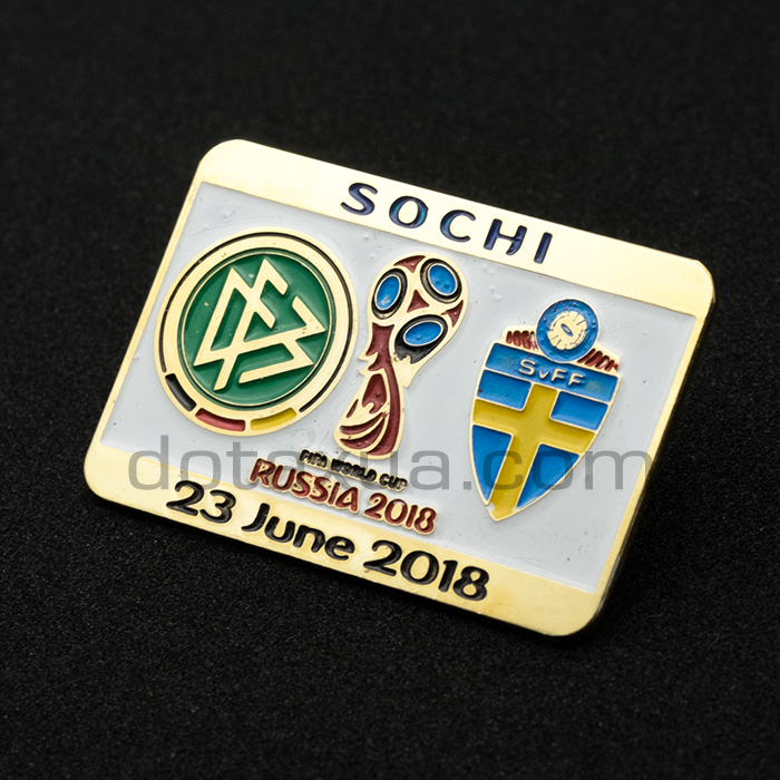 Group F Germany - Sweden World Cup 2018 Match Pin