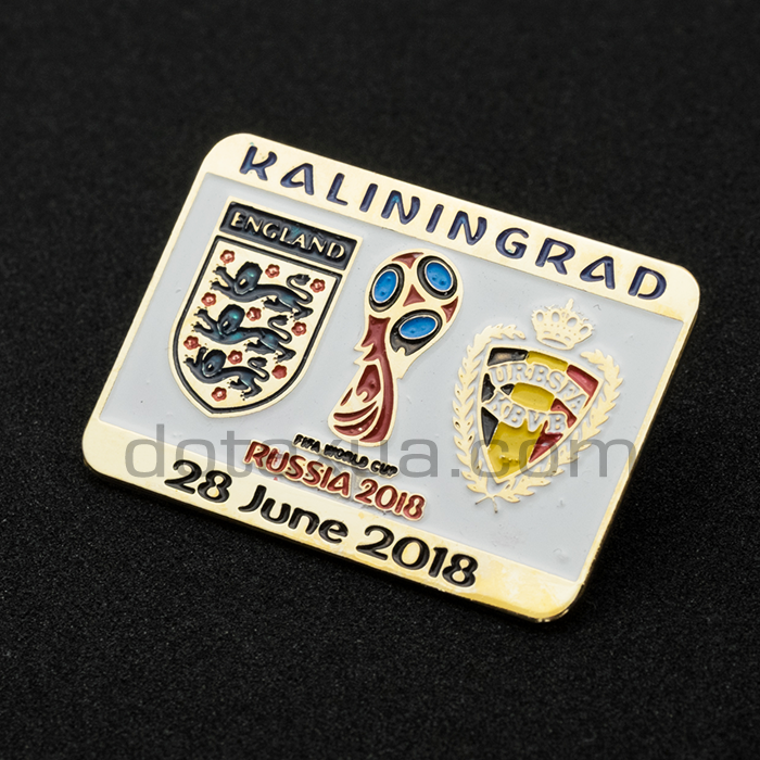 Group G England - Belgium World Cup 2018 Match Pin