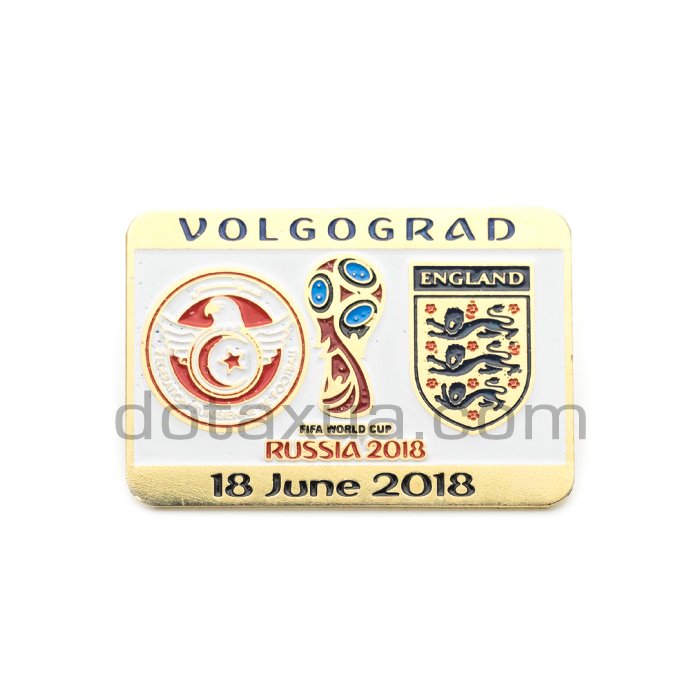 Group G Tunisia - England World Cup 2018 Match Pin