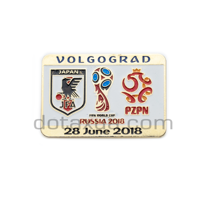 Group H Japan - Poland World Cup 2018 Match Pin