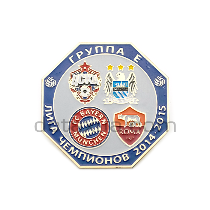 CSKA - Bayern - Manchester City - Roma 2014 Group Pin