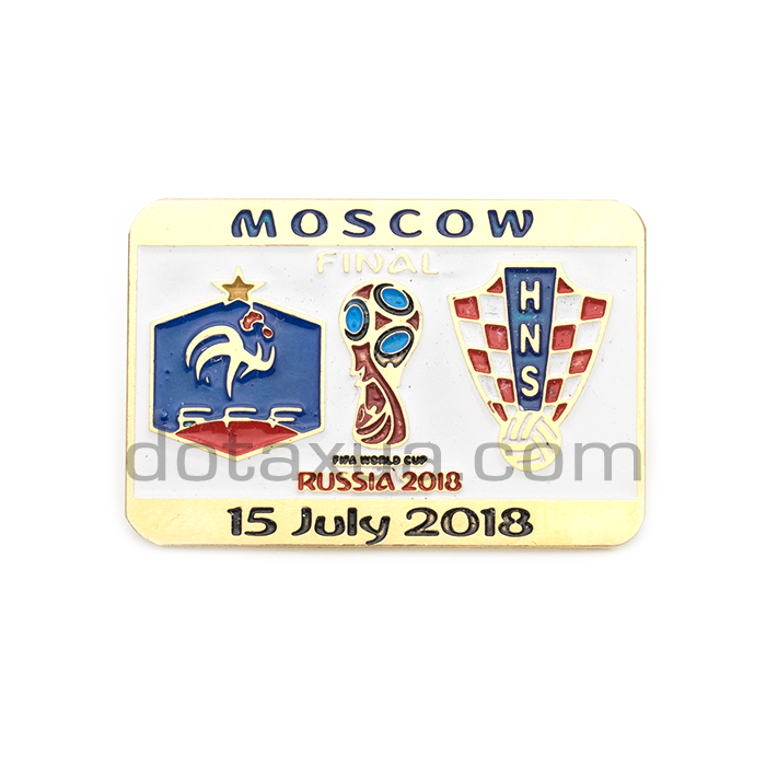 France - Croatia Final World Cup 2018 Match Pin