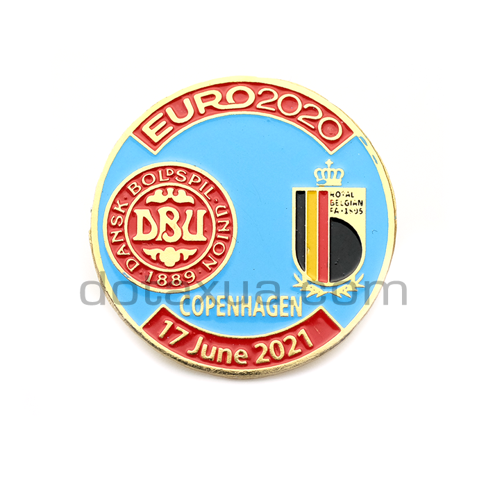 Denmark - Belgium EURO 2020 Match Pin