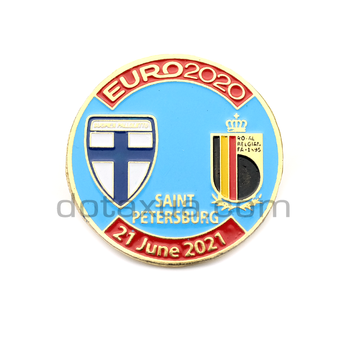 Finland - Belgium EURO 2020 Match Pin