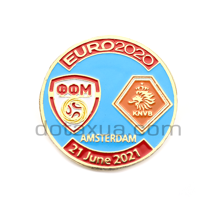 North Macedonia - Netherlands EURO 2020 Match Pin