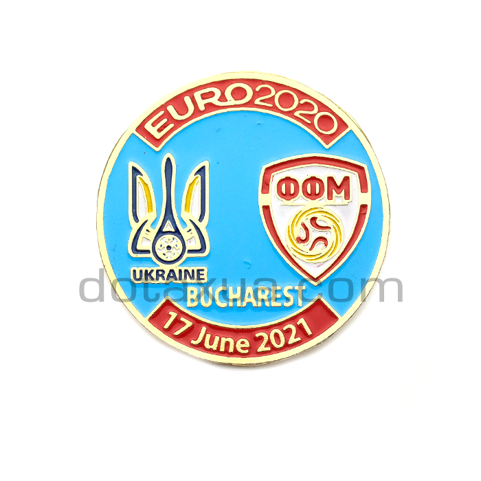 Ukraine - North Macedonia EURO 2020 Match Pin