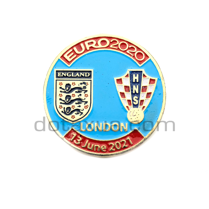 England - Croatia EURO 2020 Match Pin