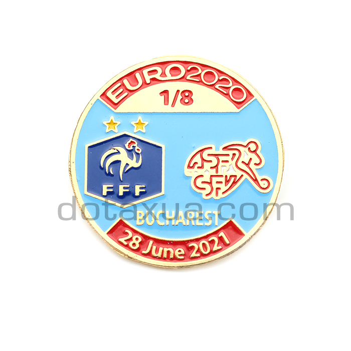 1/8 France - Switzerland EURO 2020 Match Pin