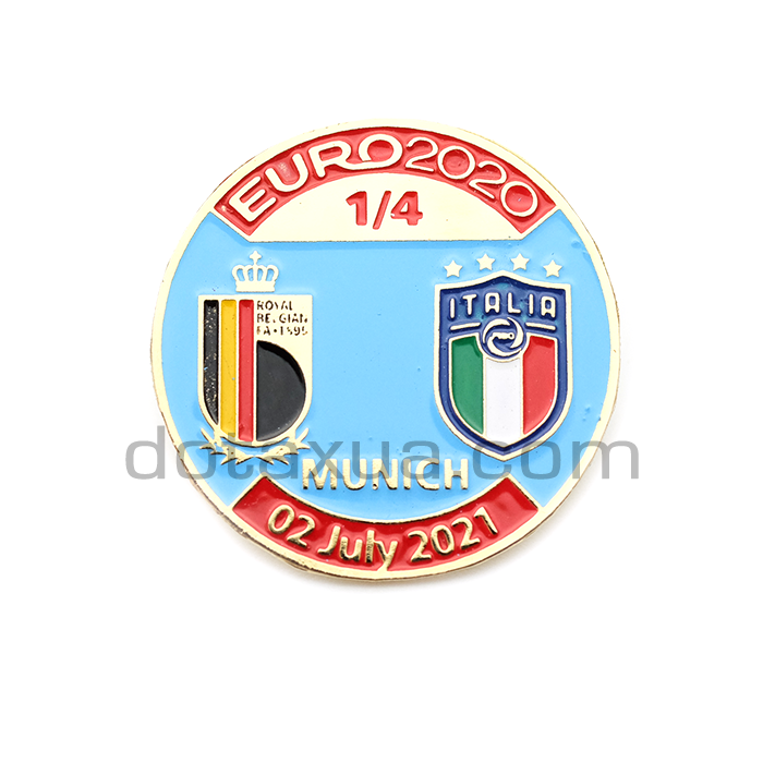 1/4 Belgium - Italy EURO 2020 Match Pin