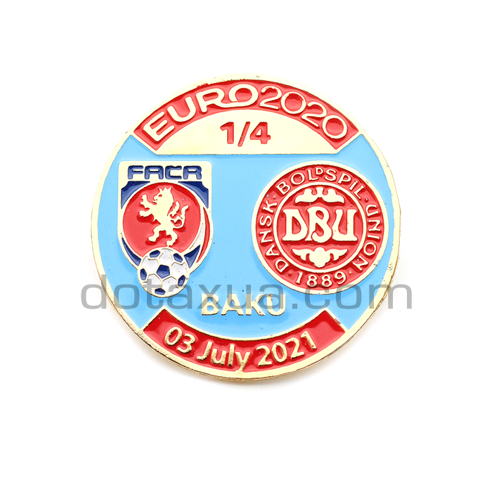 Czech-Republic - Denmark EURO 2020 Match Pin