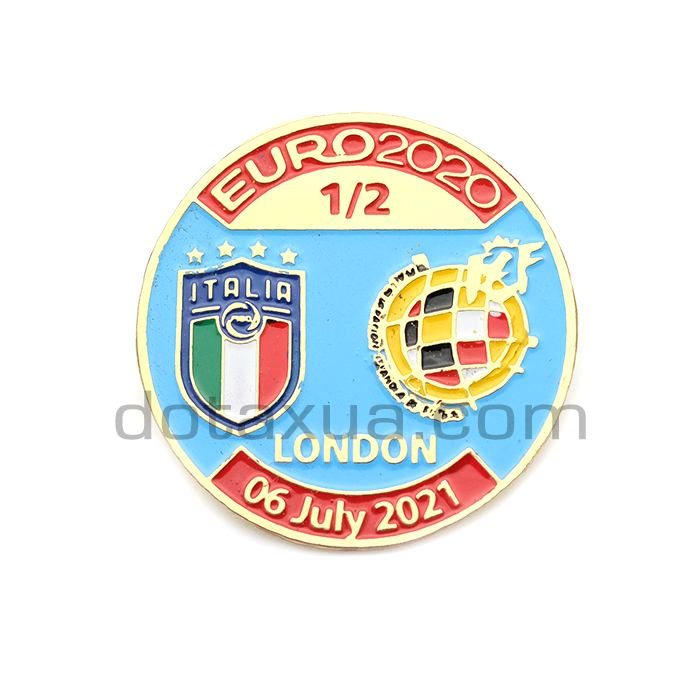 Italy - Spain EURO 2020 Match Pin