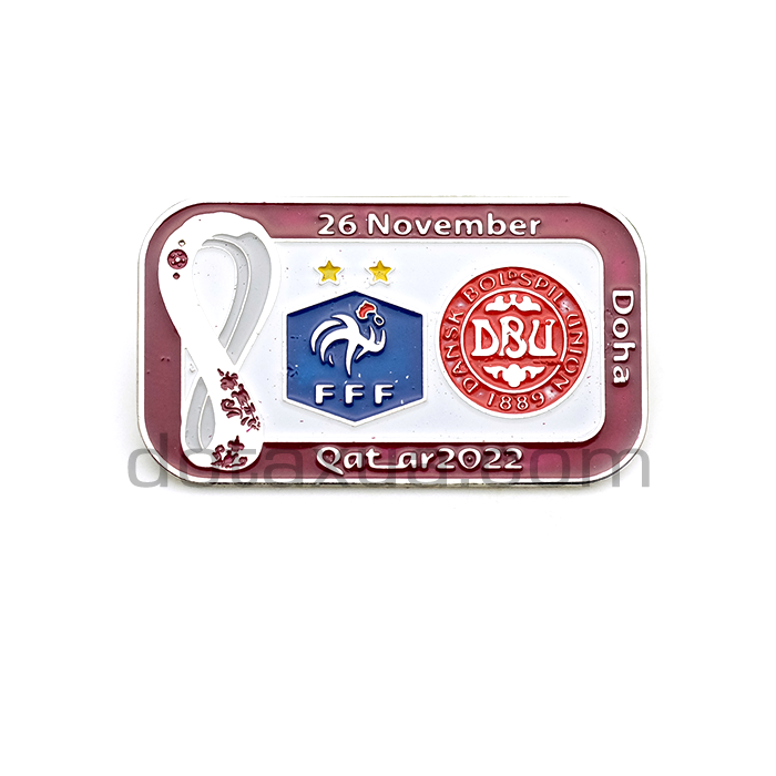 Match pin France - Denmark World Cup 2022 Qatar