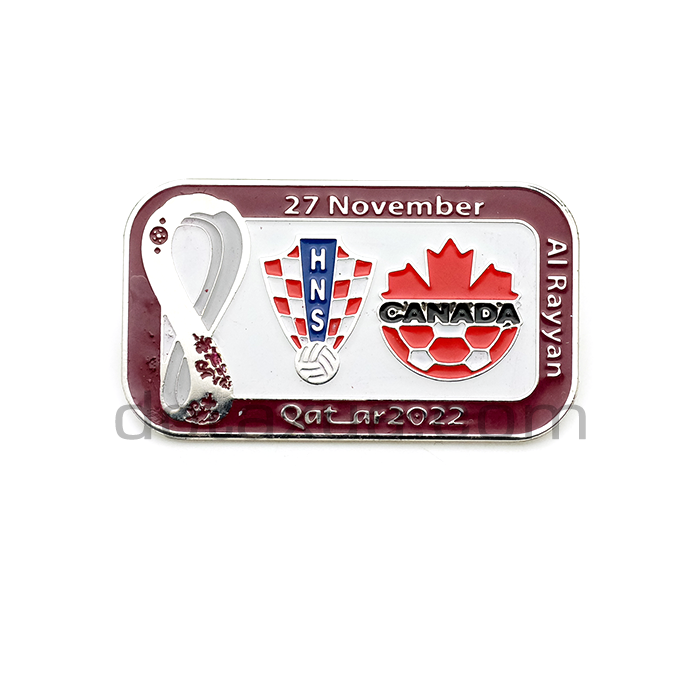 Match pin Croatia - Canada World Cup 2022 Qatar