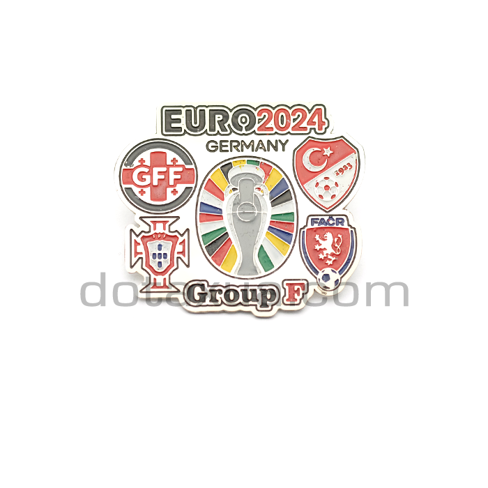 EURO 2024 Group F - Georgia - Czech Republic - Portugal - Turkey - Pin