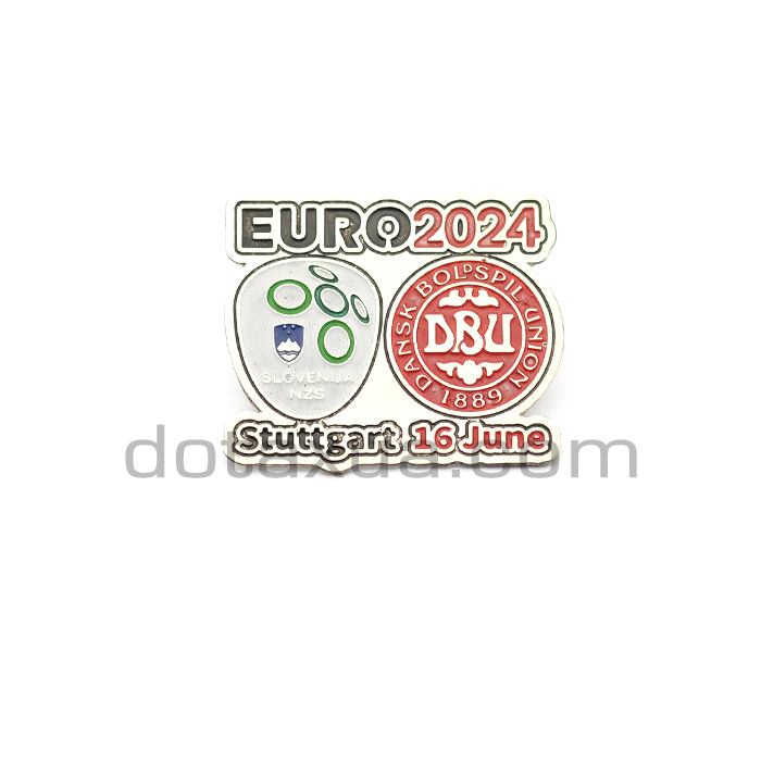 Slovenia - Denmark EURO 2024 Match Pin