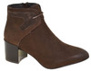 Azura by Spring Step Women's Apolonia Bootie Dark Brown