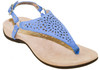 Vionic Women's Rest Kirra Backstrap Sandal Perforated Suede Periwinkle