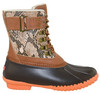 JBU by Jambu Women's Calgary Duck Boot Brown Python/Coral